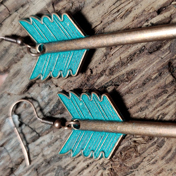 (B) Arrow Earrings Southwestern Western Native American Flechas Boho Cowgirl - Picture 7 of 14